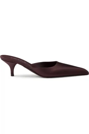 Prada Mules de satén con tacón de 55 mm
