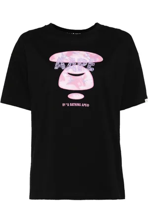 A Bathing Ape Camiseta con logo bordado