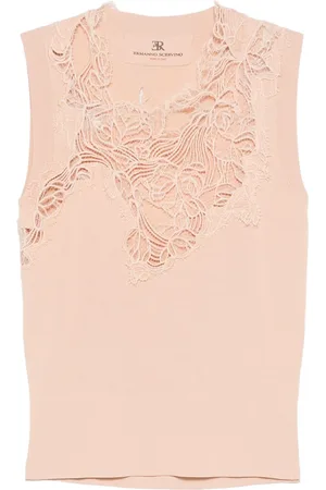 ERMANNO SCERVINO Top con paneles de encaje