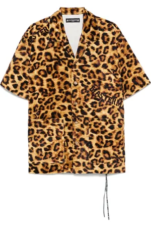 MASTERMIND JAPAN Camisa con motivo de leopardo