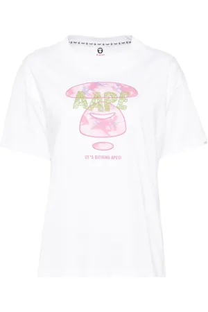 A Bathing Ape Camiseta con logo bordado