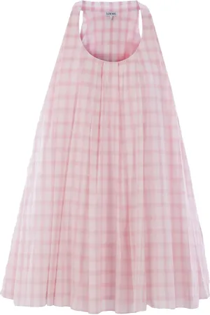 Loewe Vestido midi a cuadros