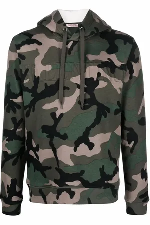 VALENTINO GARAVANI Sudadera con motivo militar y capucha
