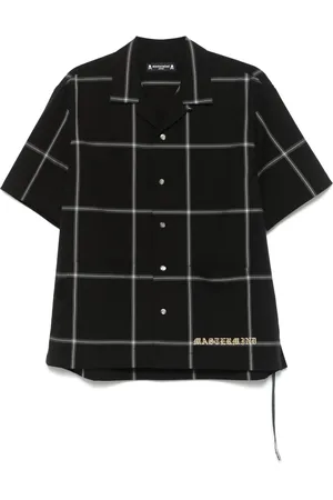 MASTERMIND JAPAN Camisa con estampado de cuadros finos