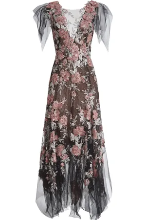 Marchesa Notte Vestido de fiesta con motivo floral