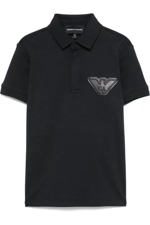 Emporio Armani Polo con aplique del logo