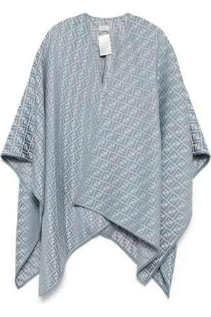 Fendi Capa con motivo FF en jacquard