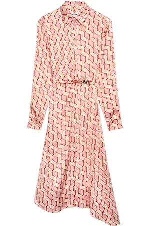 Msgm Vestido corto con motivo geométrico