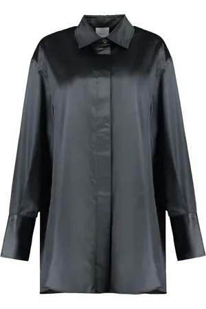 Patou Vestido camisero de satén