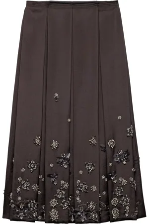 Prada Falda con cuentas