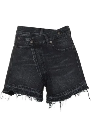 R13 Pantalones cortos con dobladillo sin rematar
