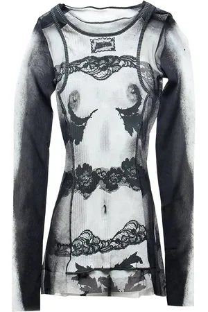 Jean Paul Gaultier Camiseta con estampado trompe l