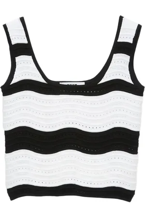 Msgm Top de tirantes a rayas