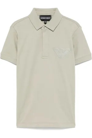 Emporio Armani Polo con aplique del logo