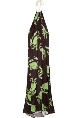 Msgm Vestido largo con estampado gráfico