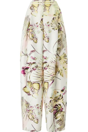 GENNY Pantalones palazzo con motivo floral