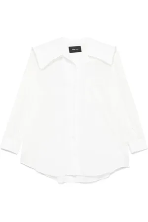 Simone Rocha Camisa con manga farol y cuello marinero