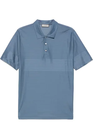 CANALI Polo de manga corta de algodón