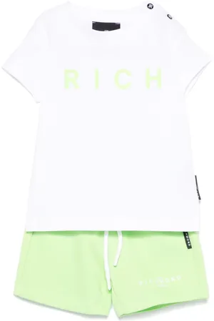 John Richmond Set de pantalones cortos con logo estampado