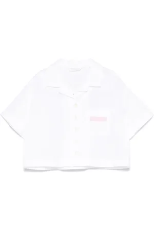 Palm Angels Camisa corta con ángel de oso