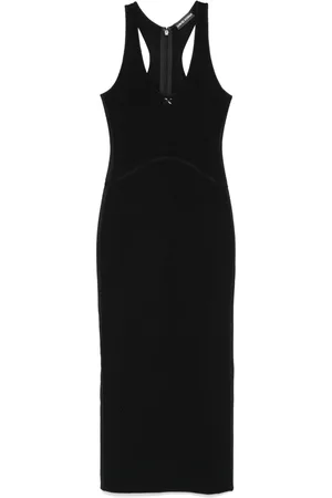 DAVID KOMA Vestido largo con logo DK