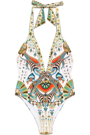 Camilla Bañador con cuello halter y espalda baja