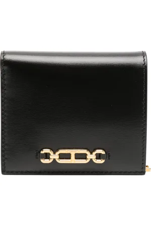 Tom Ford Cartera compacta con logo en relieve