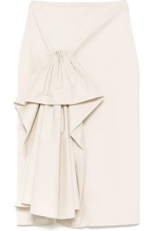 Viktor & Rolf Falda midi con detalle de volantes