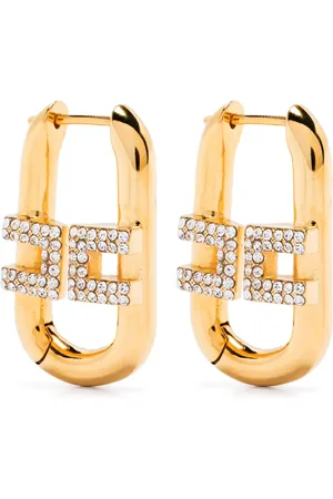 Elisabetta Franchi Pendientes con apliques de strass