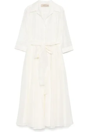 BLANCA Vestido midi acampanado