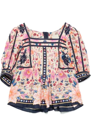 Farm Rio Blusa Superbloom Tapestry