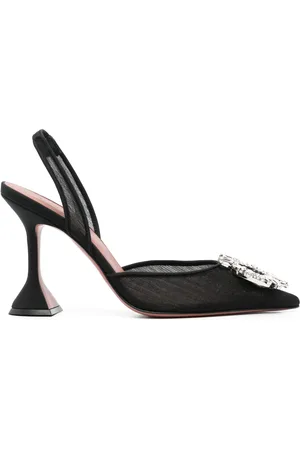 Amina Muaddi Zapatos Begum con tacón de 100 mm