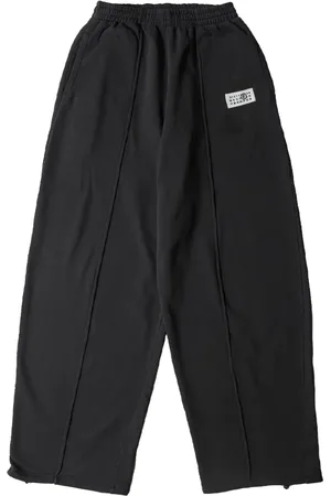 Maison Margiela Pantalones de chándal con franja del logo