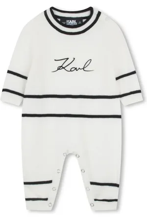 Karl Lagerfeld Pelele con logo estampado