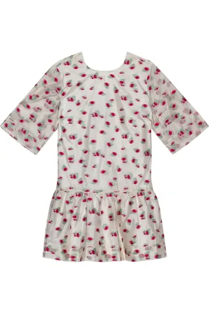 Ganni Vestido corto de organza en jacquard