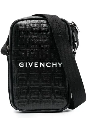 Givenchy Bolso messenger con logo en relieve