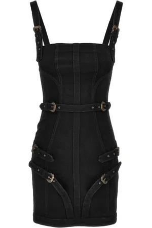 VERSACE Vestido corto con hebilla