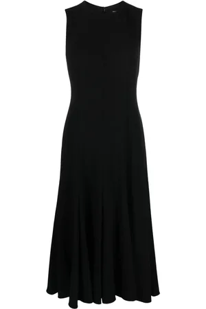 THEORY Vestido midi acampanado