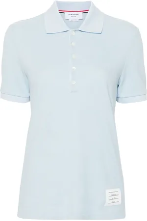 Thom Browne Polo con parche del logo