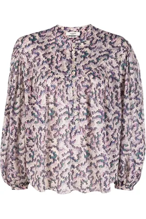 Marant Etoile Blusa Salika con motivo abstracto