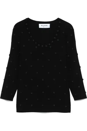 Blugirl Top con aplique floral