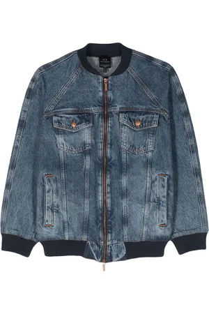 Armani Exchange Chaqueta bomber vaquera con cremallera