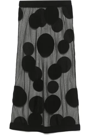 Viktor & Rolf Falda midi con motivo de lunares