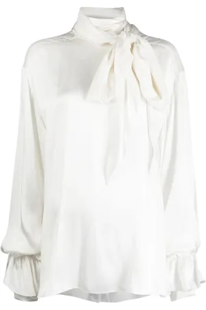 Natasha Zinko Blusa con lazo en el cuello