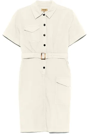 Woolrich Vestido camisero con cinturón
