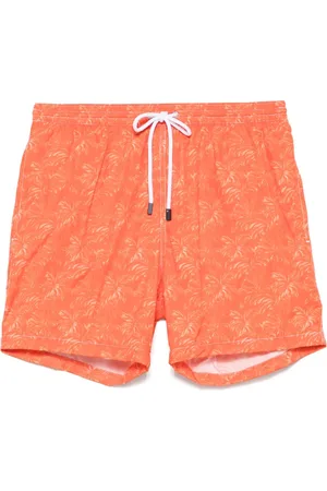 BARBA Bañador con palmera estampada