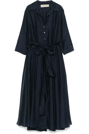 BLANCA Vestido midi acampanado