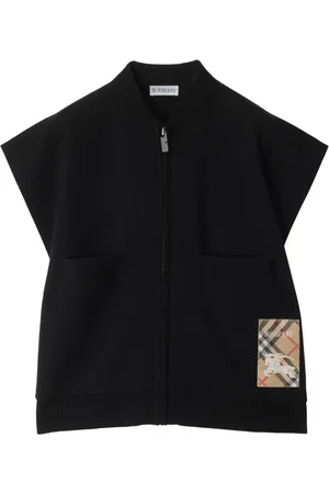 Burberry Capa con estampado Check y parche del logo