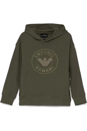 Emporio Armani Sudadera con capucha y logo bordado