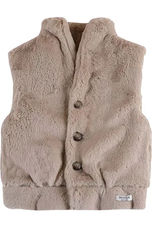 Donsje Chaqueta sin mangas de pelo artificial